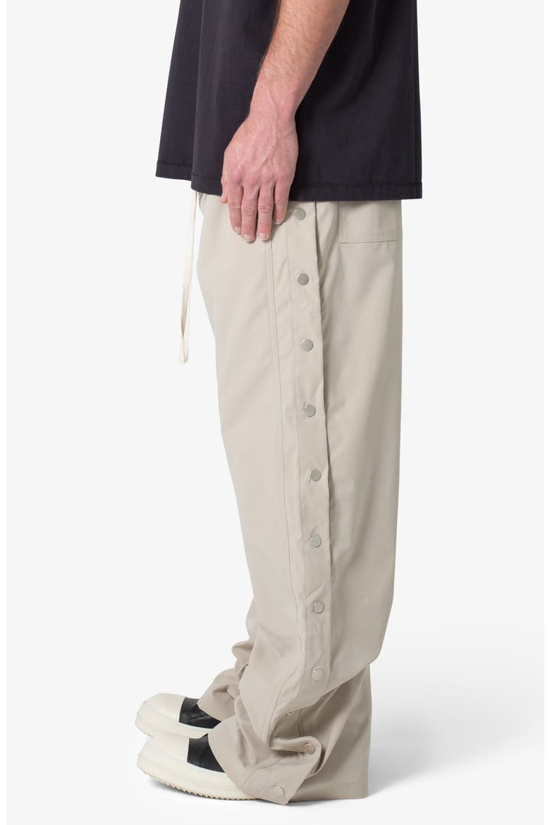 Oversize Side Snap Nylon Pants, Alternate, color, TAN