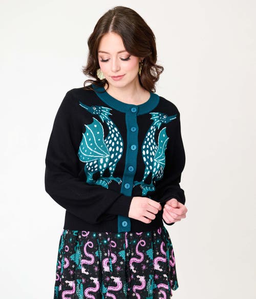 Unique Vintage 1950s Cropped Cardigan