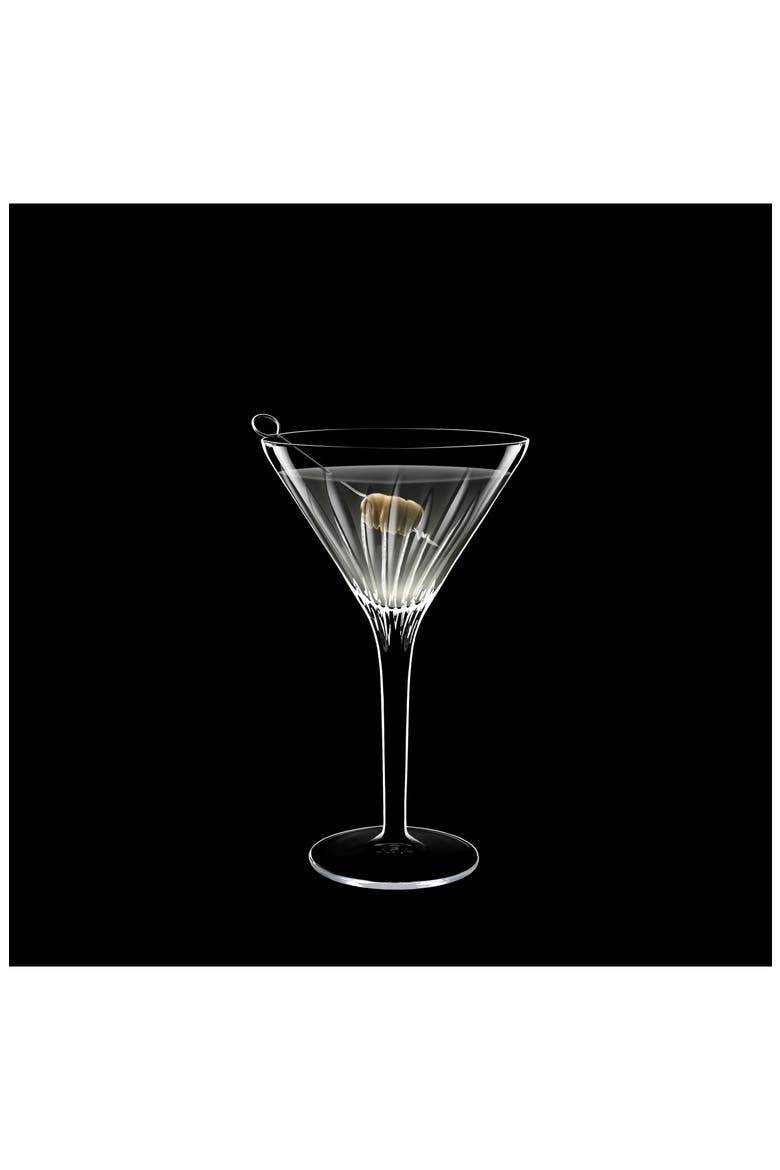 Mixology Set of 4 Martini Glasses, Alternate, color, CLEAR