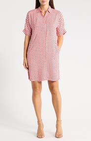 NIC+ZOE Geo Print Devon Polo Dress