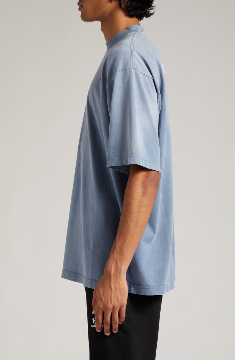 Balenciaga Gender Inclusive Medium Fit Embroidered Logo T-Shirt, Alternate, color, 