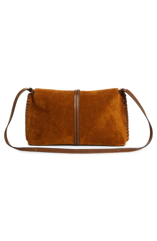 Isabel Marant Silao Suede Shoulder Bag In Cognac
