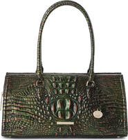 Brahmin Sophia Croc Embossed Leather Satchel