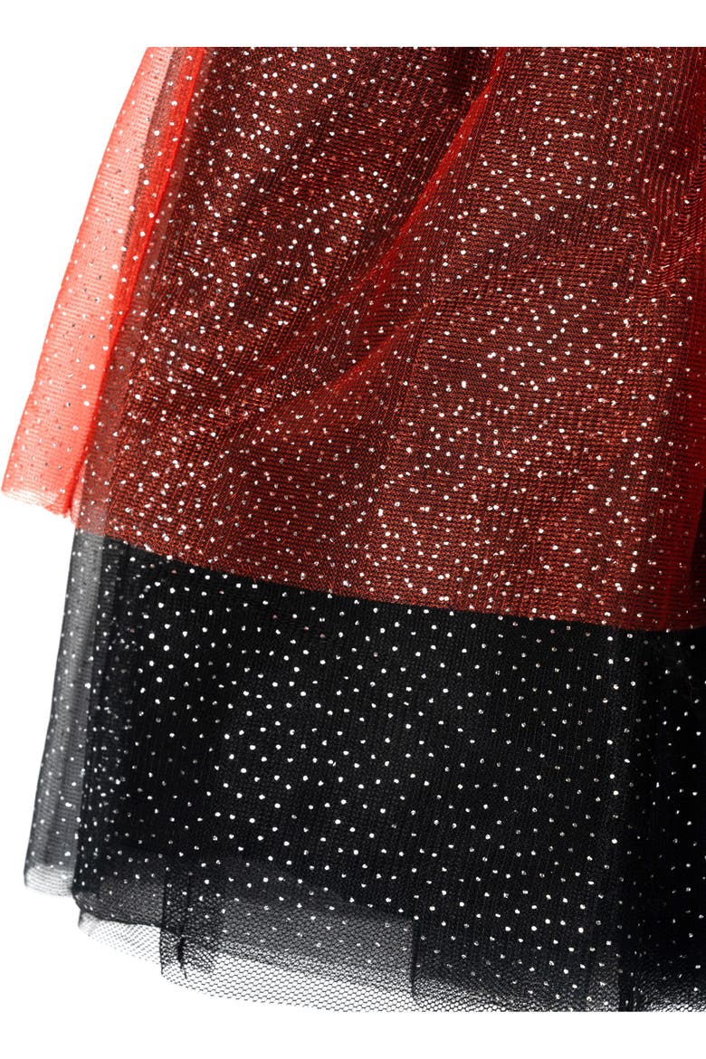 Descendants Tutu Dress, Alternate, color, Ruby Red Black