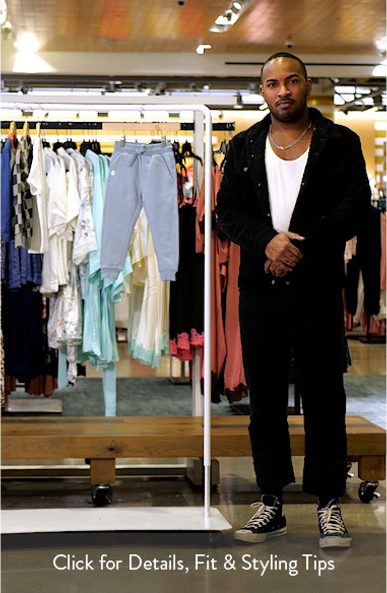 Kids' Slate Blue Fleece Joggers, sales video thumbnail