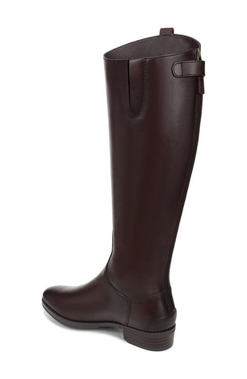 Sam Edelman Penny Tall Leather Riding Boot In Burgundy