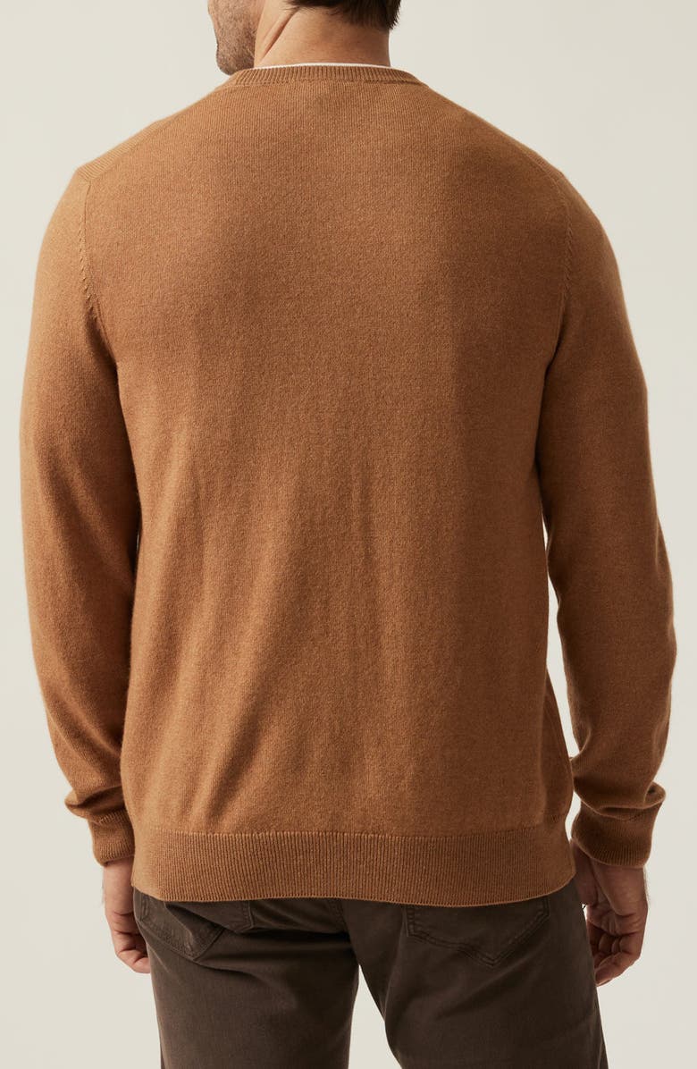 34 Heritage Cashmere, Silk & Wool Crewneck Sweater, Alternate, color, Tobacco