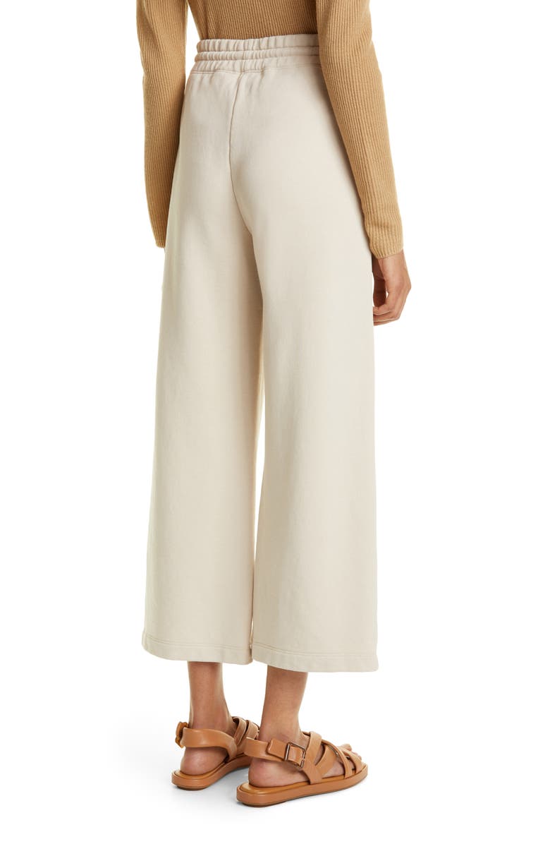 Vince Crop Wide Leg Pima Cotton French Terry Pants, Alternate, color, 