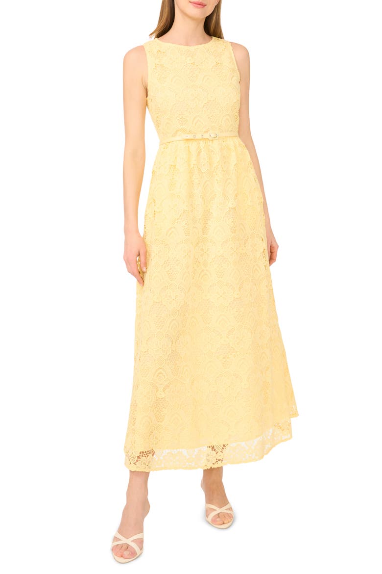Meli Lace Sleeveless Maxi Dress, Main, color, CREAMED CORN