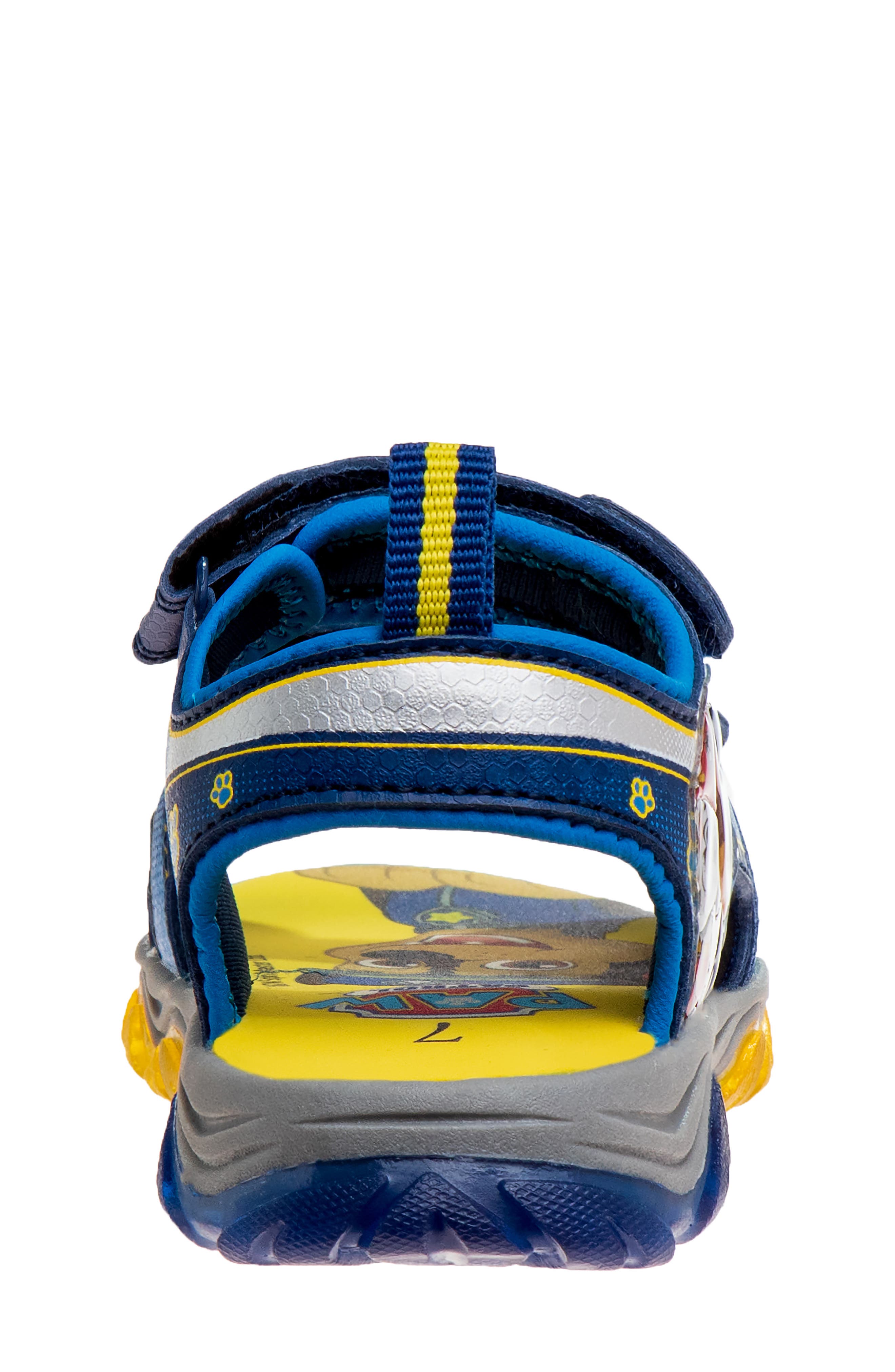JOSMO Kids' Paw Patrol Sandal, Alternate, color, Navy/ Yellow