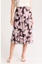 Bias Cut Chiffon Midi Skirt