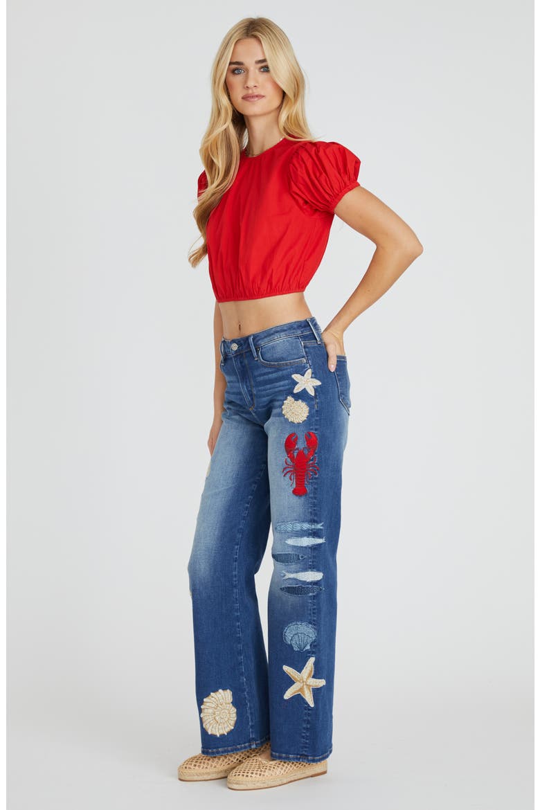 Charlee Wide Leg Jeans, Alternate, color, MEDIUM WASH