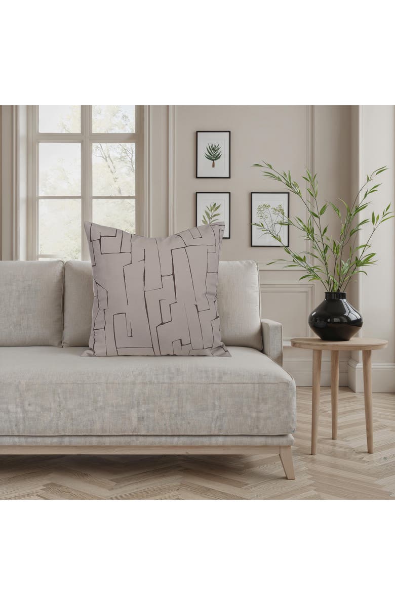 Renwil Sarno Modern Print Cotton Throw Pillow, Alternate, color, Beige