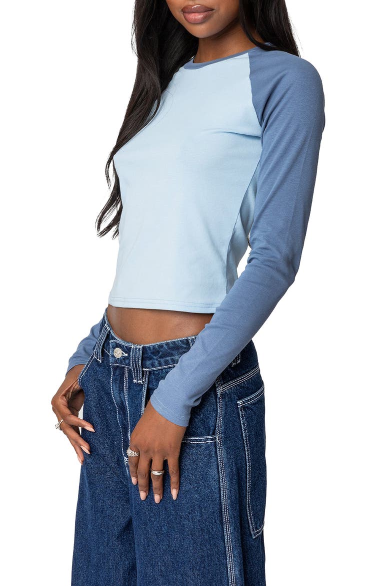 Raya Long Sleeve T-Shirt, Alternate, color, BLUE