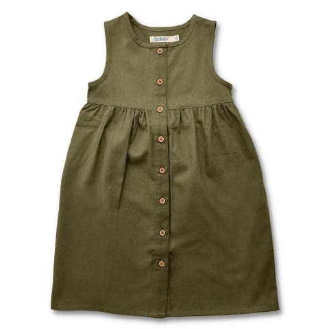 Kids' Organic Cotton Twill Sleeveless Jo Dress