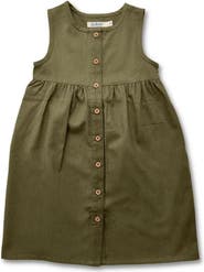 Jackalo Kids' Organic Cotton Twill Sleeveless Jo Dress