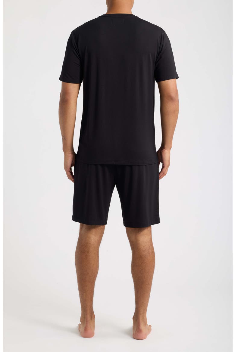 Cooling Short Pajamas, Alternate, color, BLACK