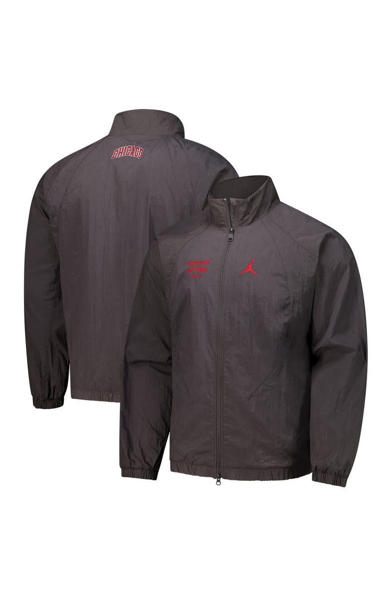 Jordan Brand Men's Jordan Brand Gray Chicago Bulls Courtside Statement Edition Jumpman Jam Full-Zip Jacket, Main, color, Gray