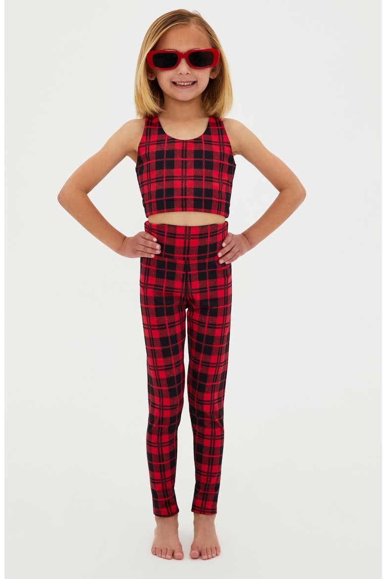 Kids' Peppa Leggings, Alternate, color, MERRY PLAID
