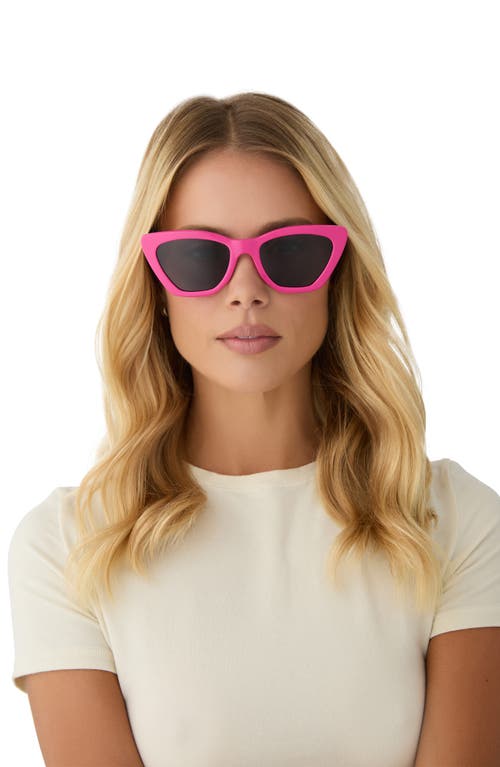 Diff Camila 55mm Gradient Square Sunglasses In Pink Grey