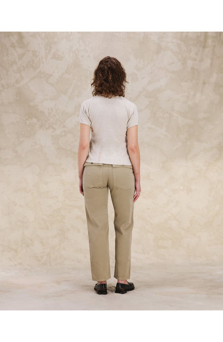 Fortela Courtney Cotton Linen Rib T-Shirt, Alternate, color, Garza