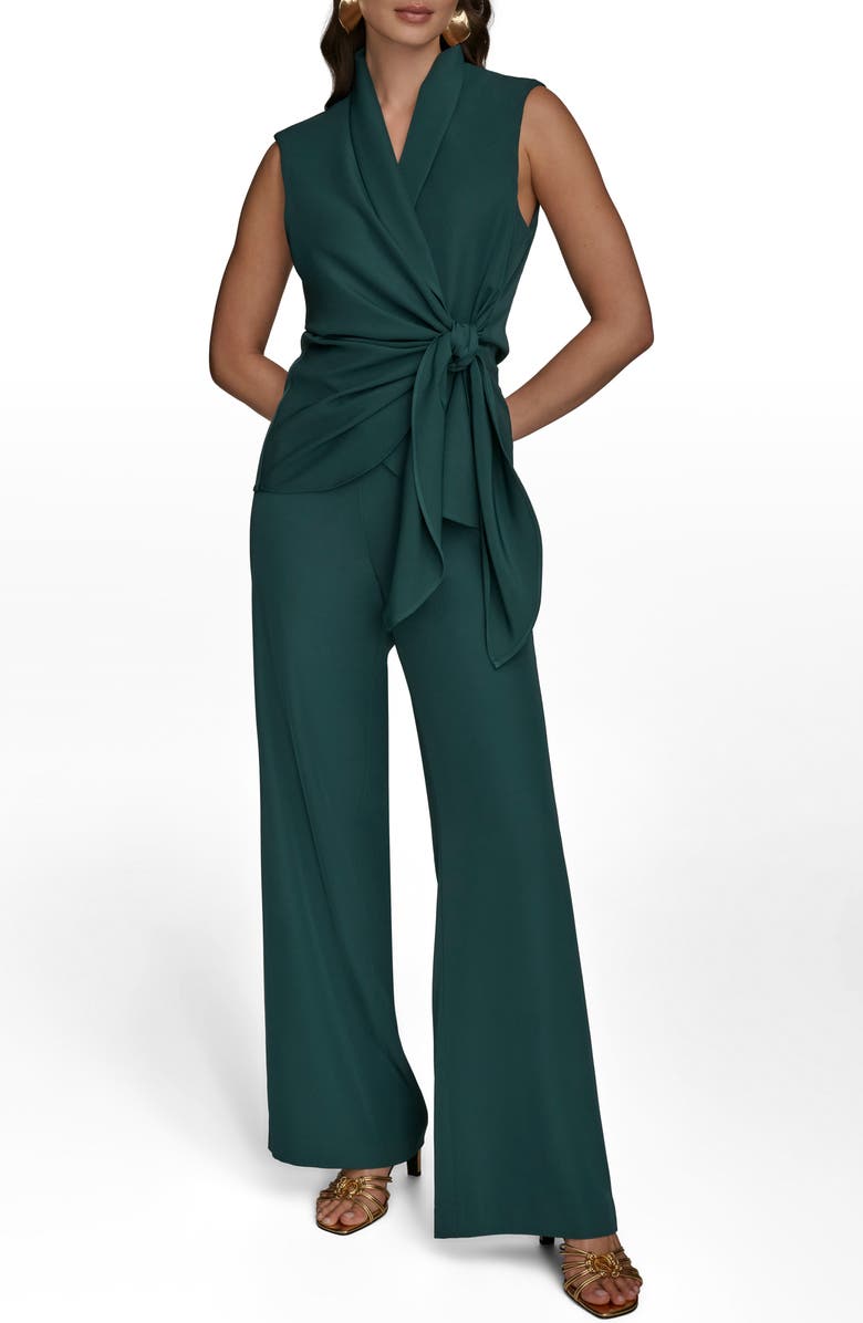 Donna Karan New York Wrap Vest, Alternate, color, Hudson