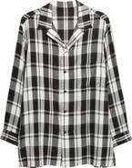 Yohji Yamamoto Khadi Plaid Button-Up Shirt