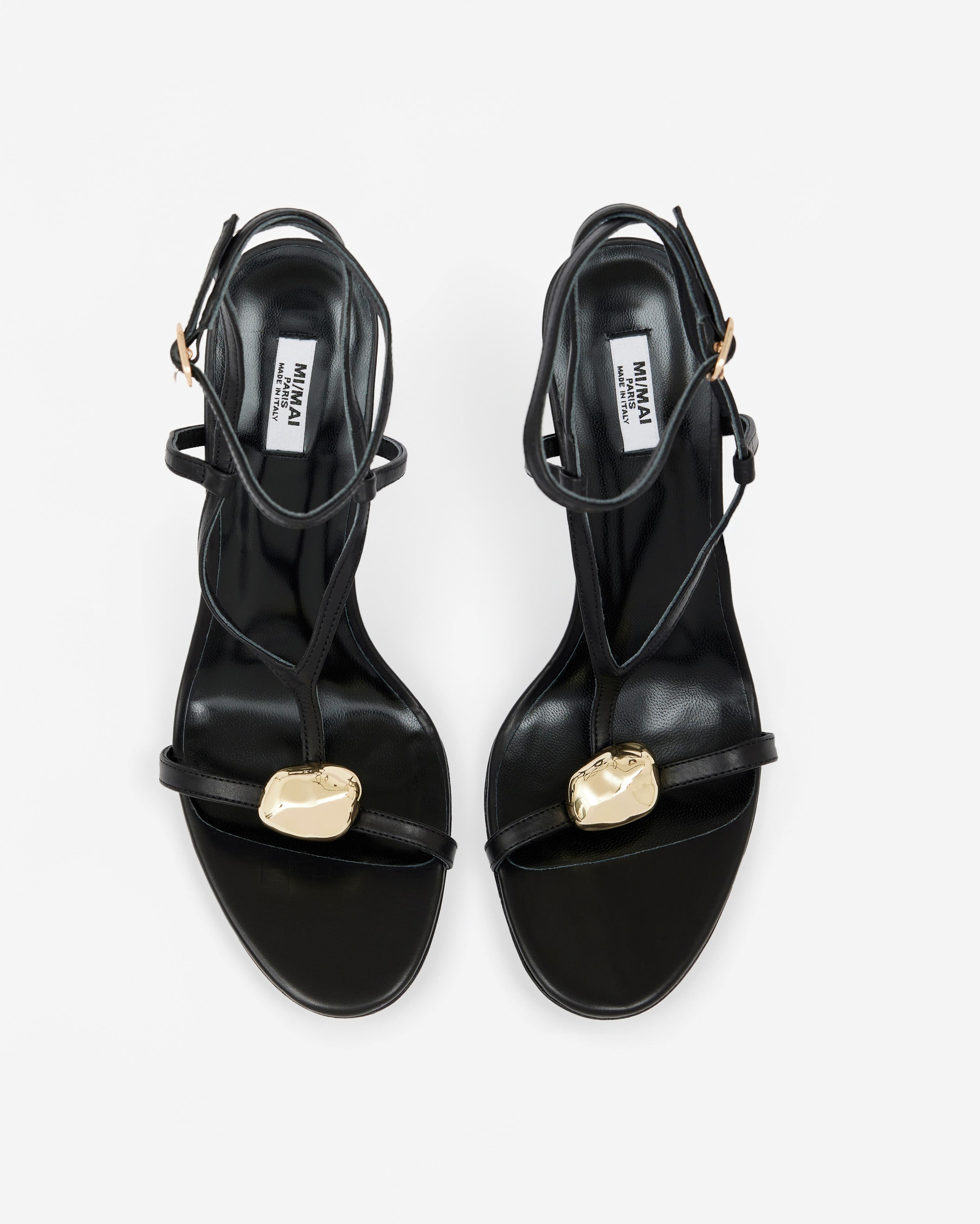 Terrence Jewel Detail Heeled Sandals, Alternate, color, Black