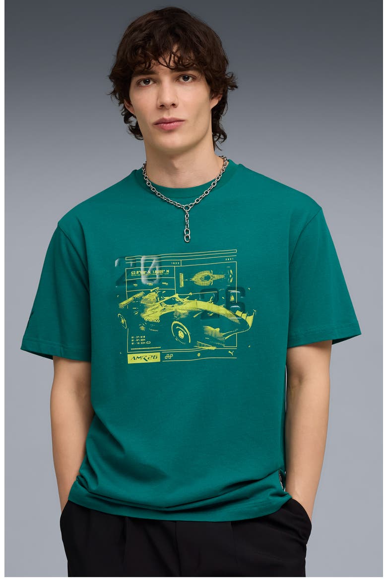 AMF1 Relaxed Fit Cotton Graphic T-Shirt, Alternate, color, GREEN LUX
