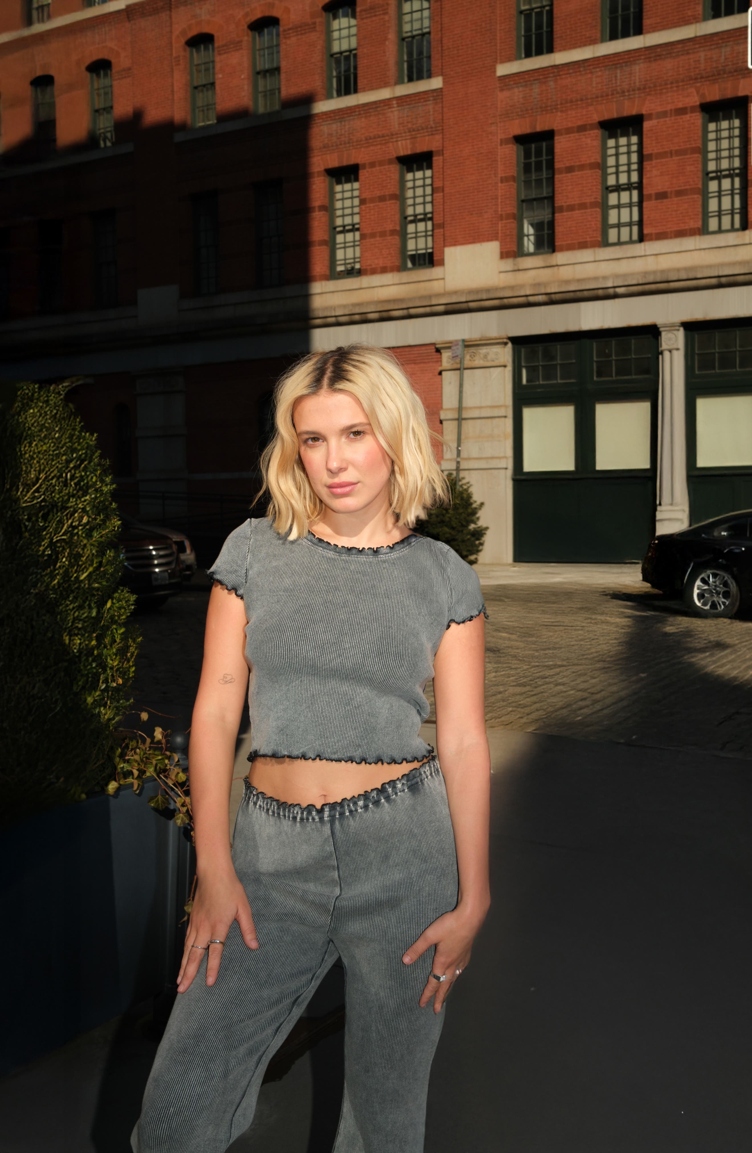 Washed Rib Crop Tee - image 2