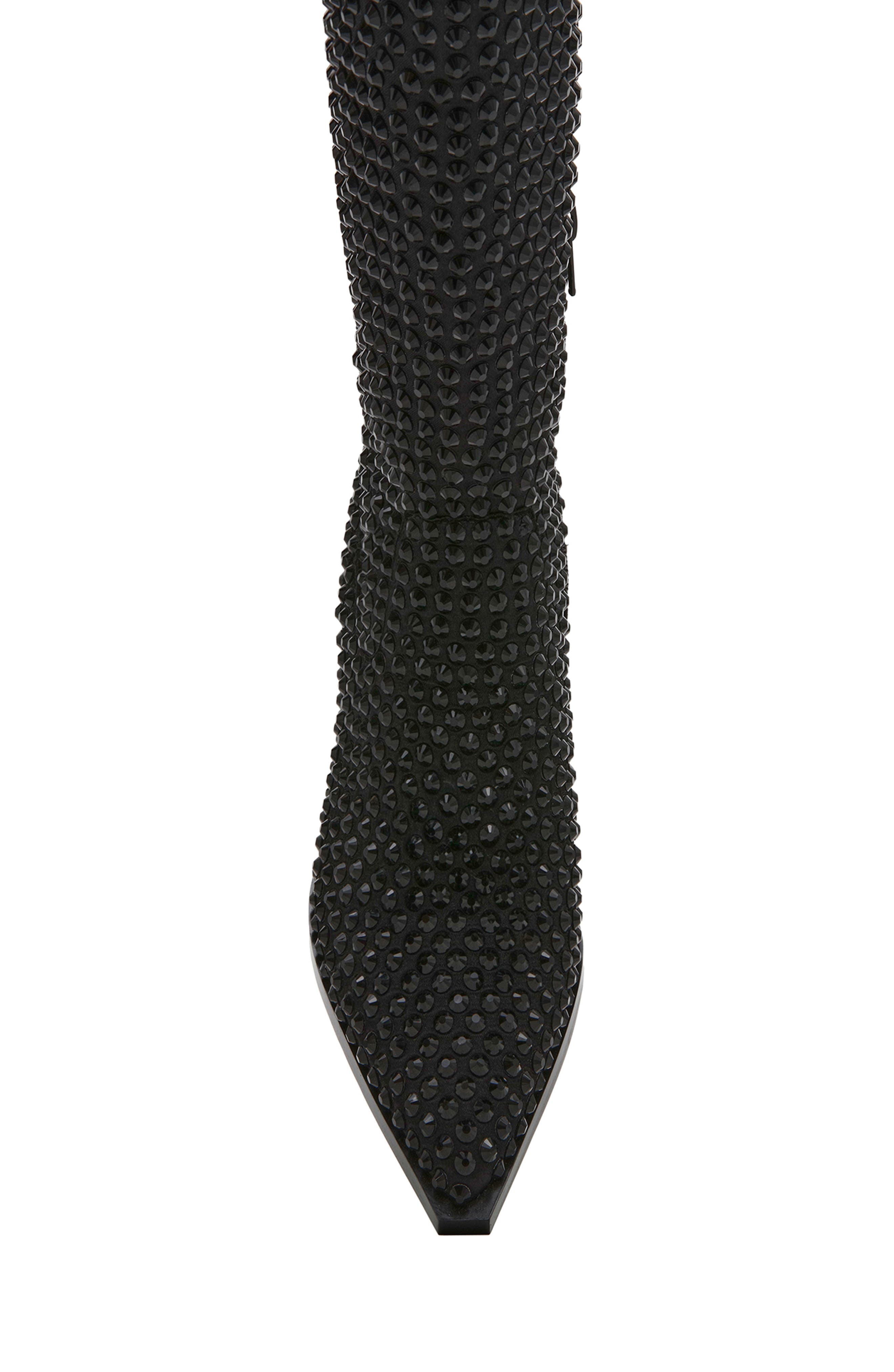 Betsey Johnson Randy Embellished Western Boot, Alternate, color, 