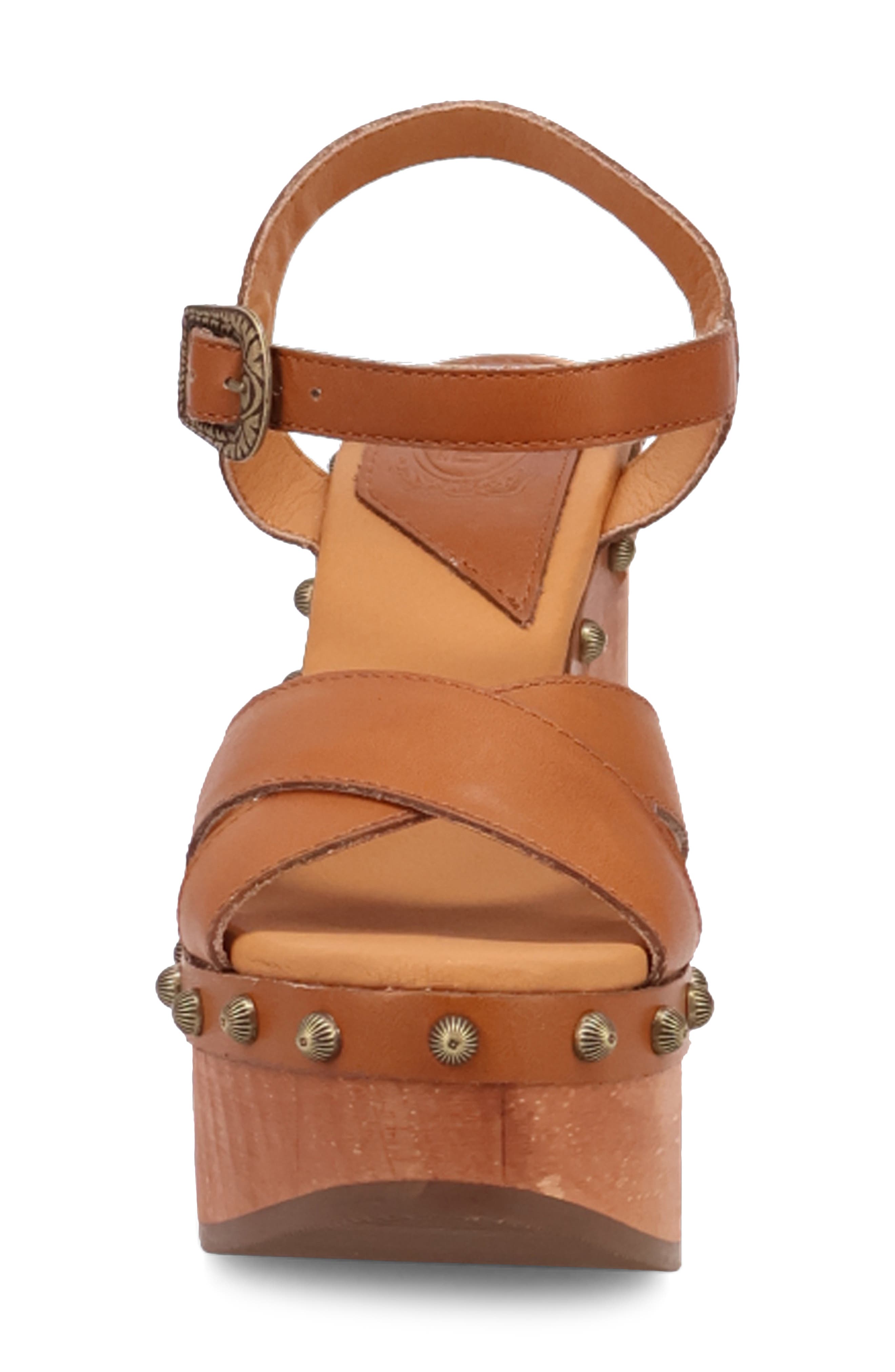 Dingo Lotus Ankle Strap Platform Sandal, Alternate, color, Tan