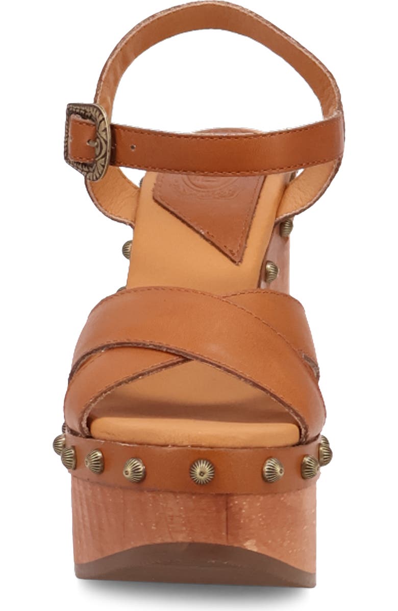 Dingo Lotus Ankle Strap Platform Sandal, Alternate, color, Tan