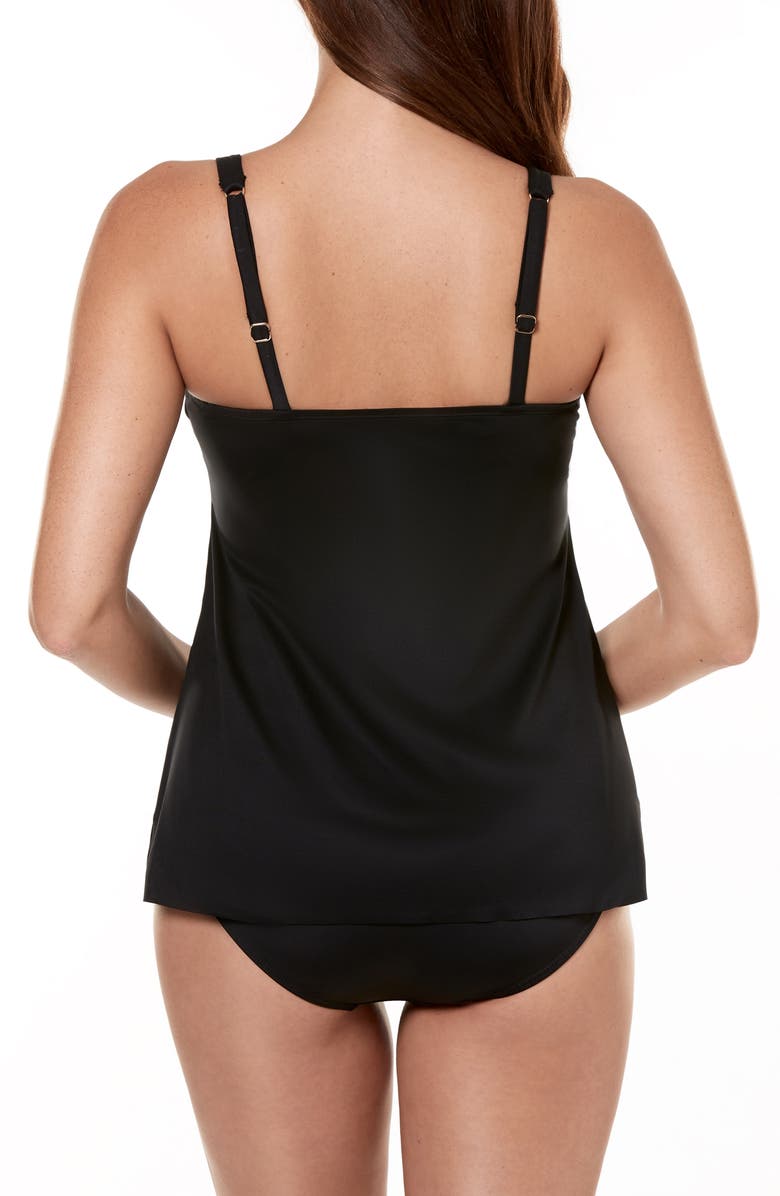Miraclesuit<sup>®</sup> Surplice Underwire Tankini Top, Alternate, color, 