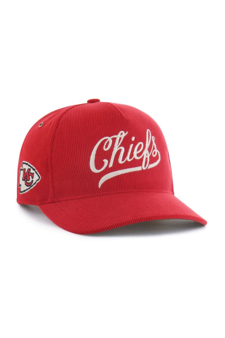 Men's '47  Red Kansas City Chiefs Golden Age Corduroy Hitch Adjustable Hat, Main, color, Red