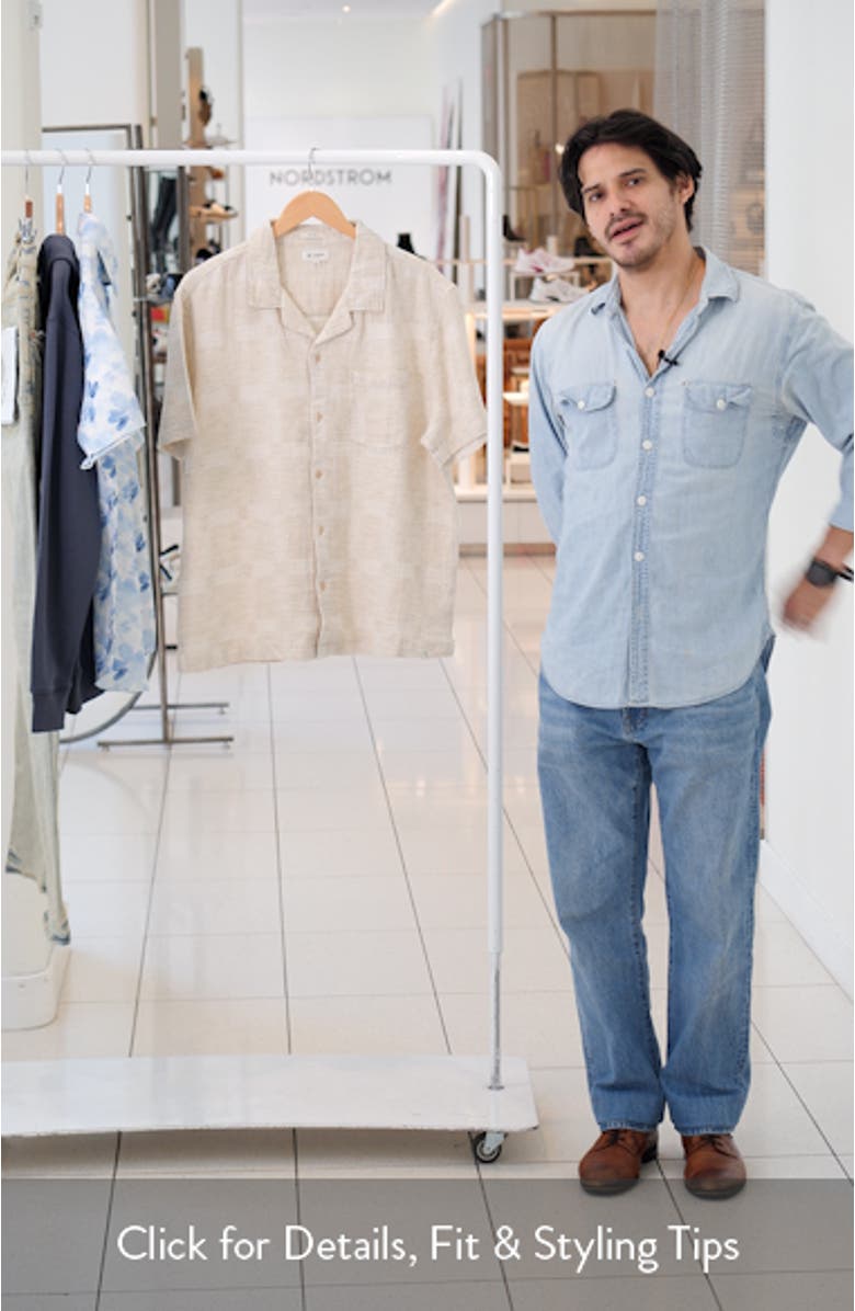 Foster Cotton Blend Camp Shirt, sales video thumbnail