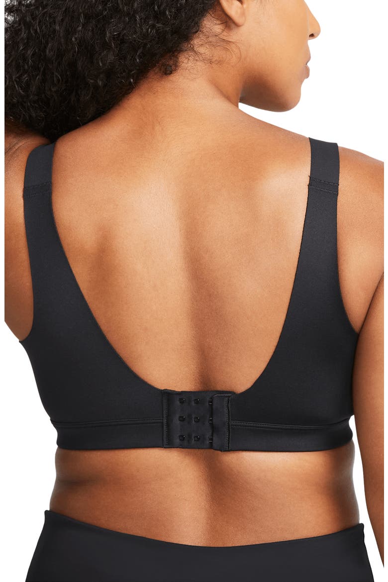 Dri-FIT Alpha Sports Bra, Alternate, color, BLACK/ DARK SMOKE GREY