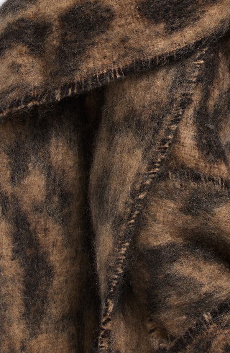 BP. Fringe Blanket Scarf, Alternate, color, Leopard