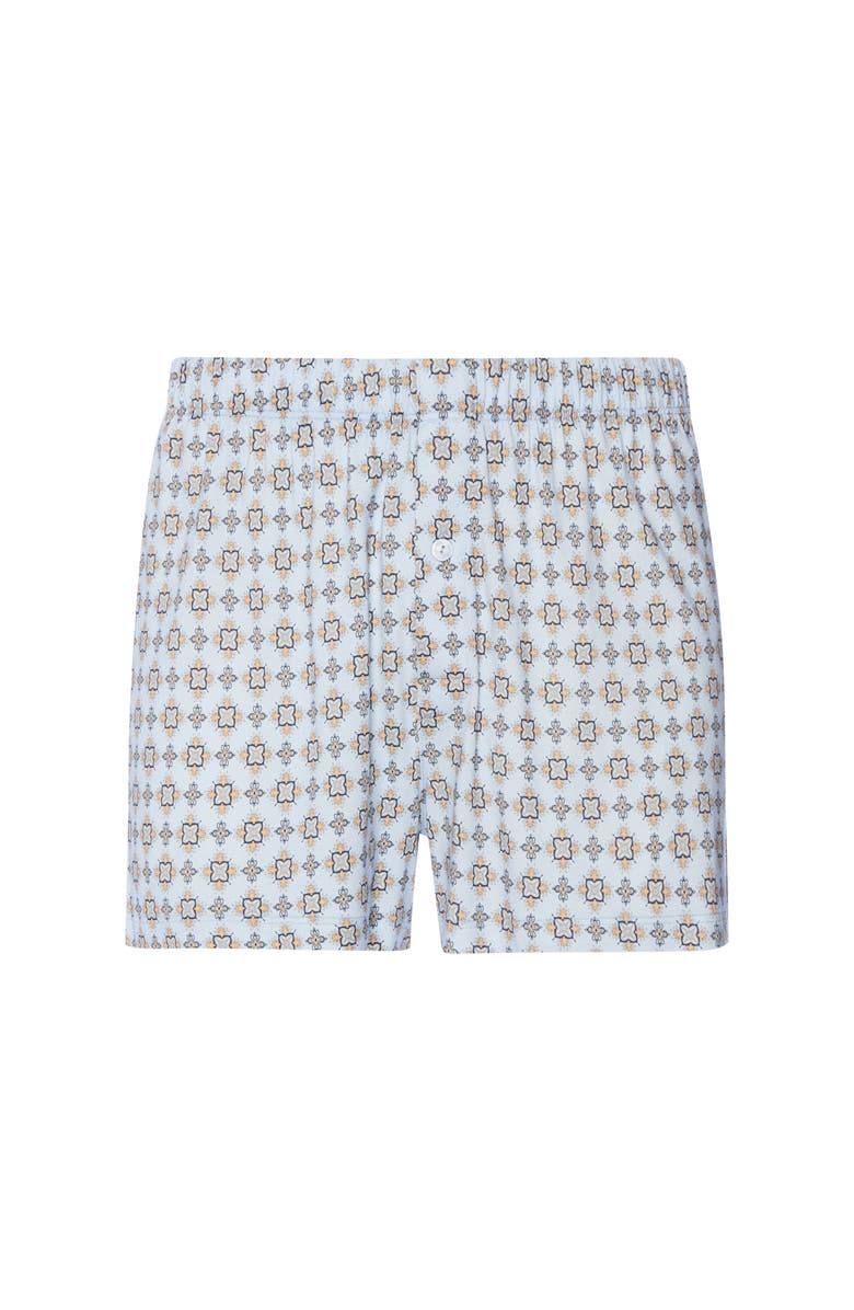 Hanro Fancy Jersey Cotton and TENCEL Boxers, Main, color, Pumpkin Ornaments