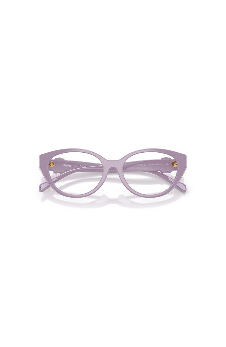 Versace 46mm Cat Eye optical glasses, Alternate, color, Violet