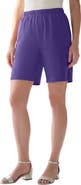 Roaman's Plus Size Soft Knit Pull-On Short