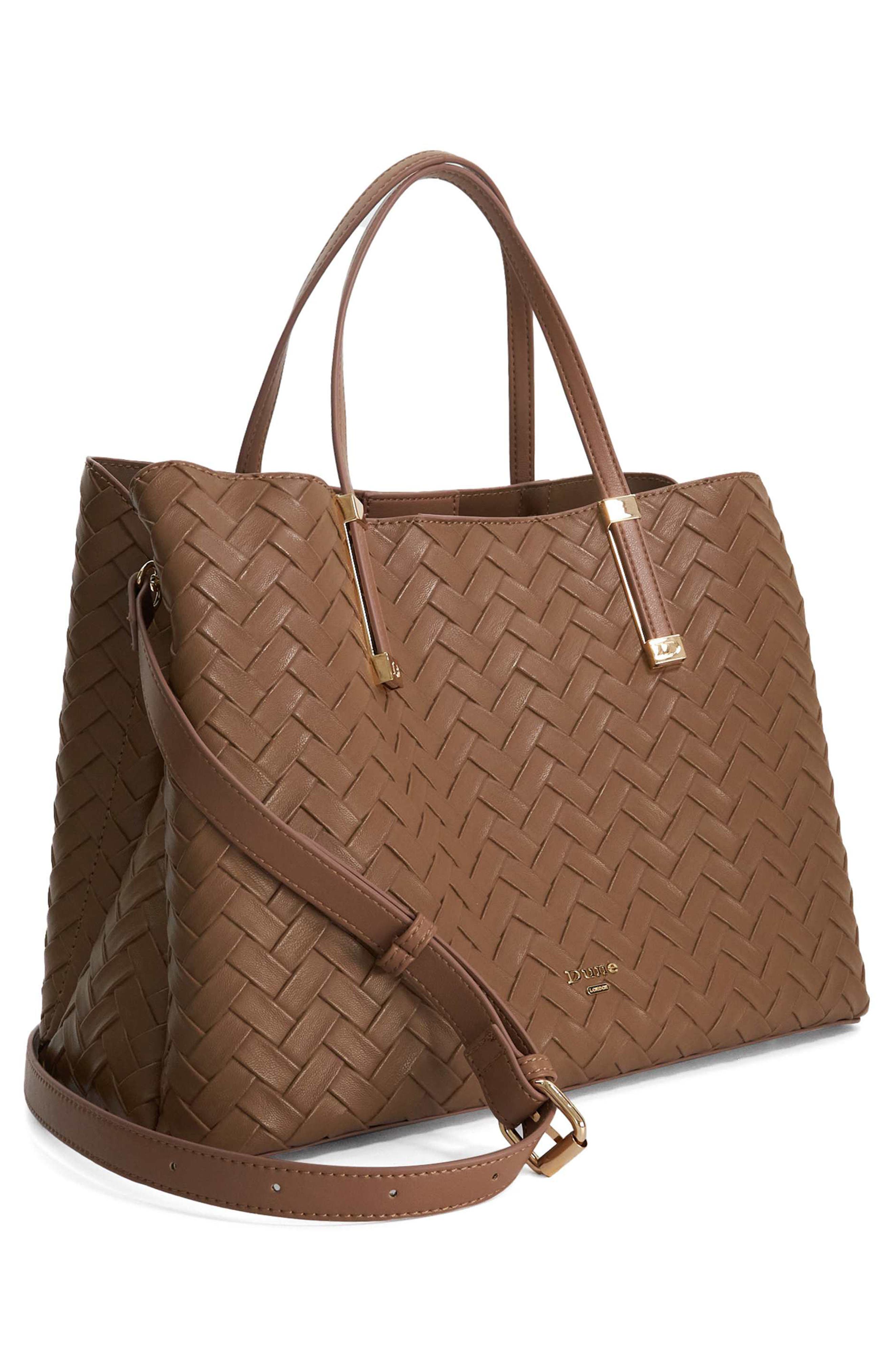 Dorrie Faux Leather Tote, Alternate, color, TAUPE