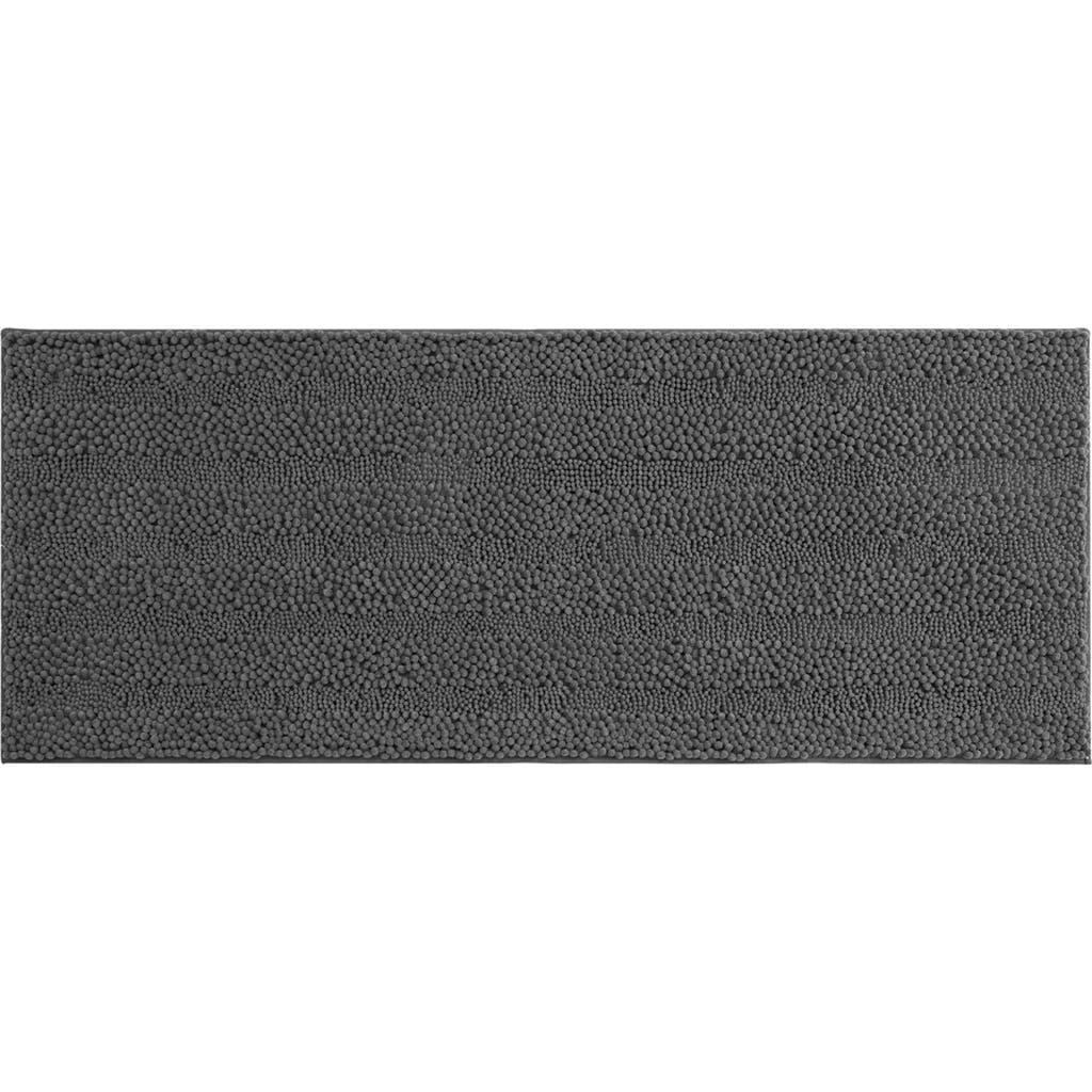 Laura Ashley Astor 24-inch Chenille Bath Mat In Dark Grey