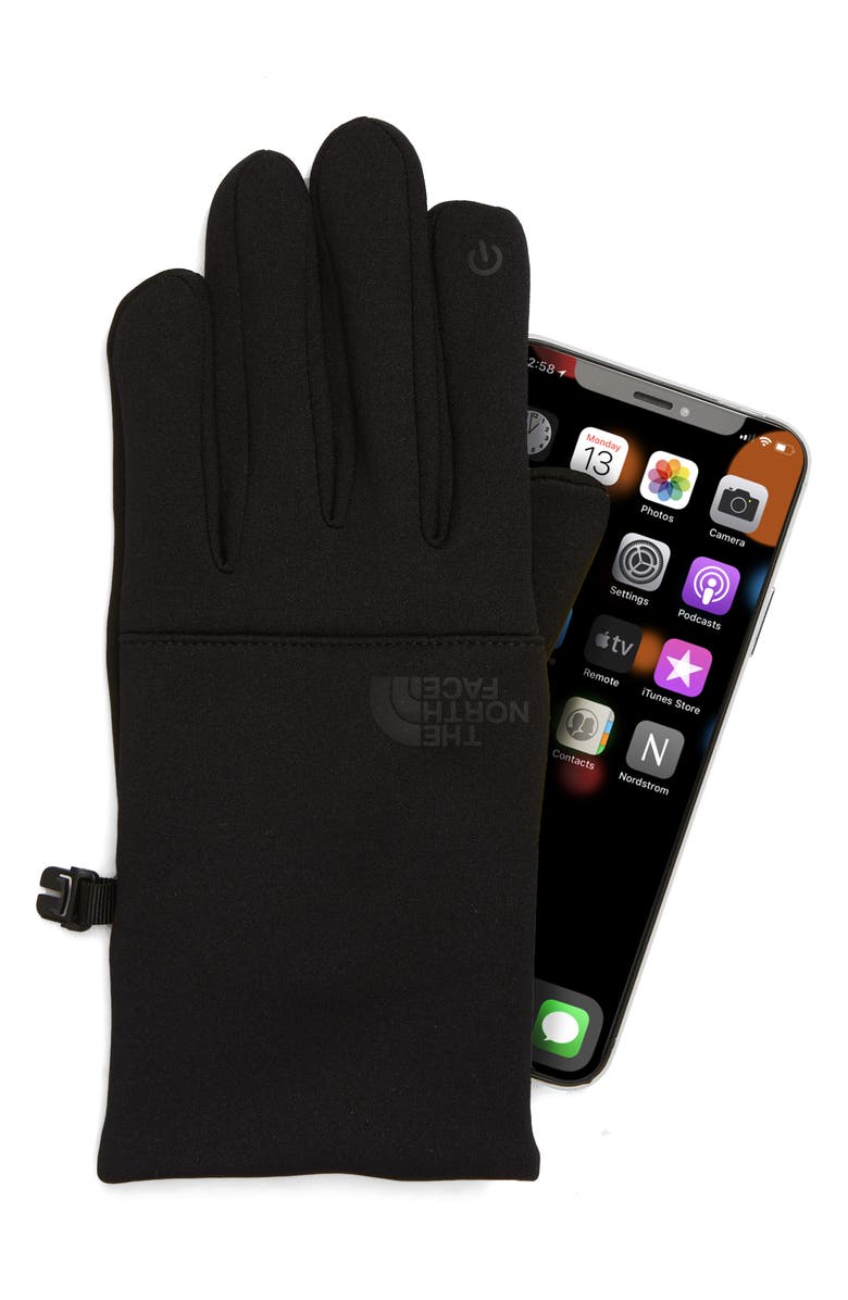 The North Face Etip Gloves, Alternate, color, Tnf Black