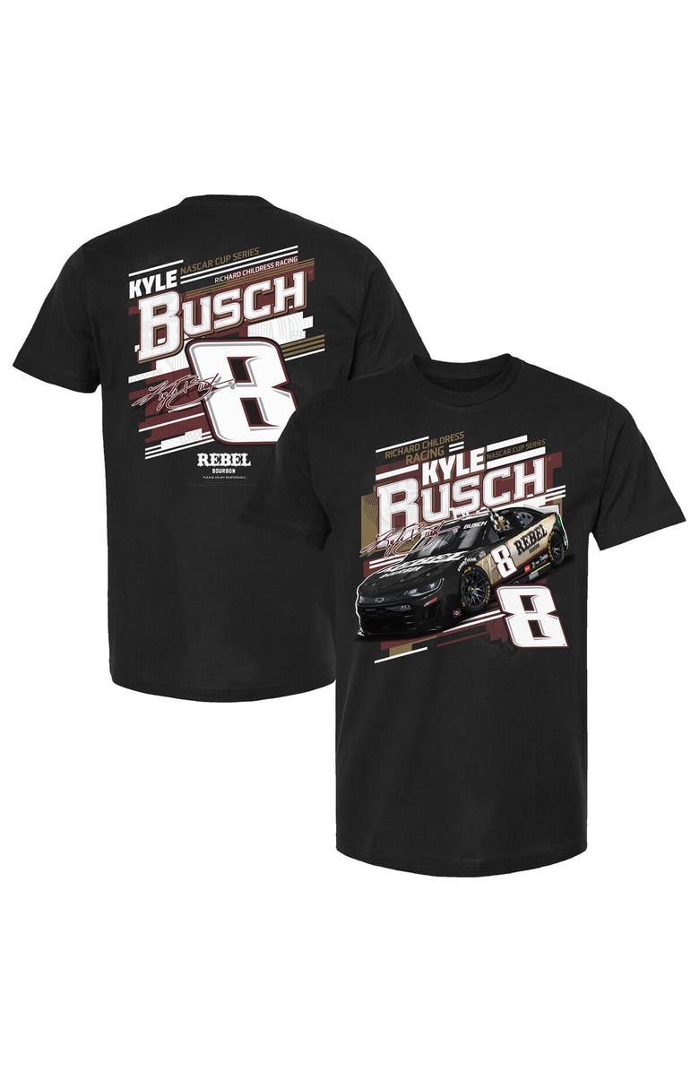 NASCAR Men's Richard Childress Racing Team Collection  Black Kyle Busch Rebel Bourbon Draft T-Shirt, Main, color, 