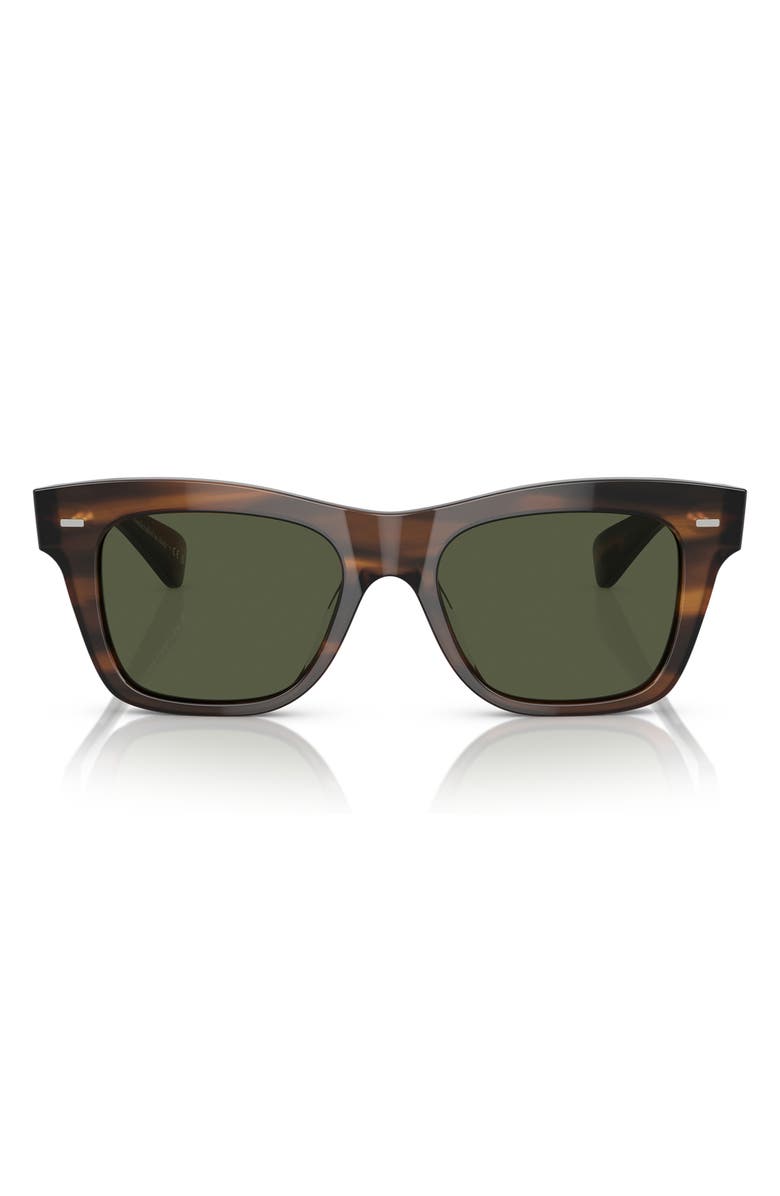 Oliver Peoples Ms. Oliver 51mm Square Sunglasses, Main, color, Tortoise
