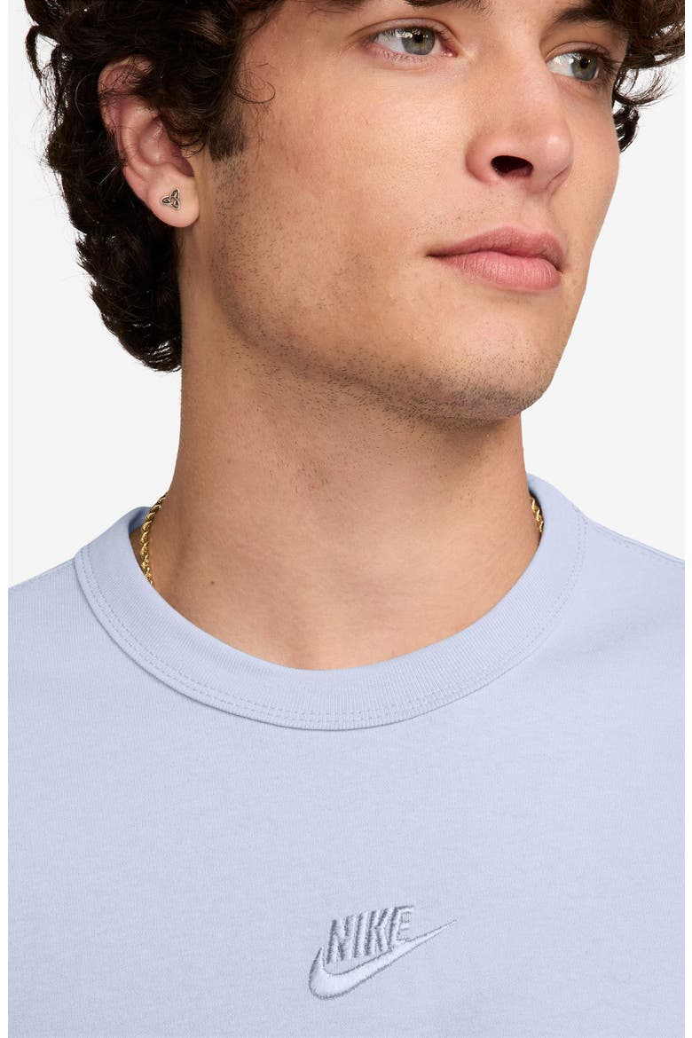 Premium Essential Cotton T-Shirt, Alternate, color, 057 GHOST