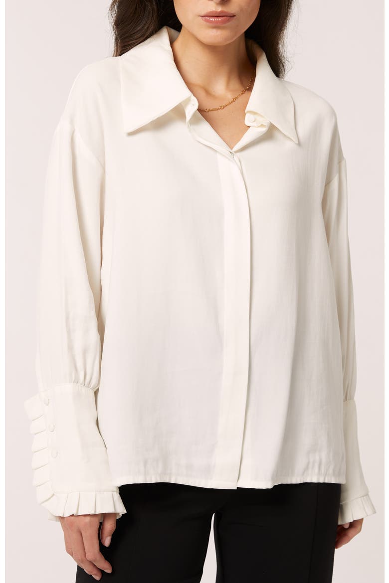 Antonia Blouse, Alternate, color, White