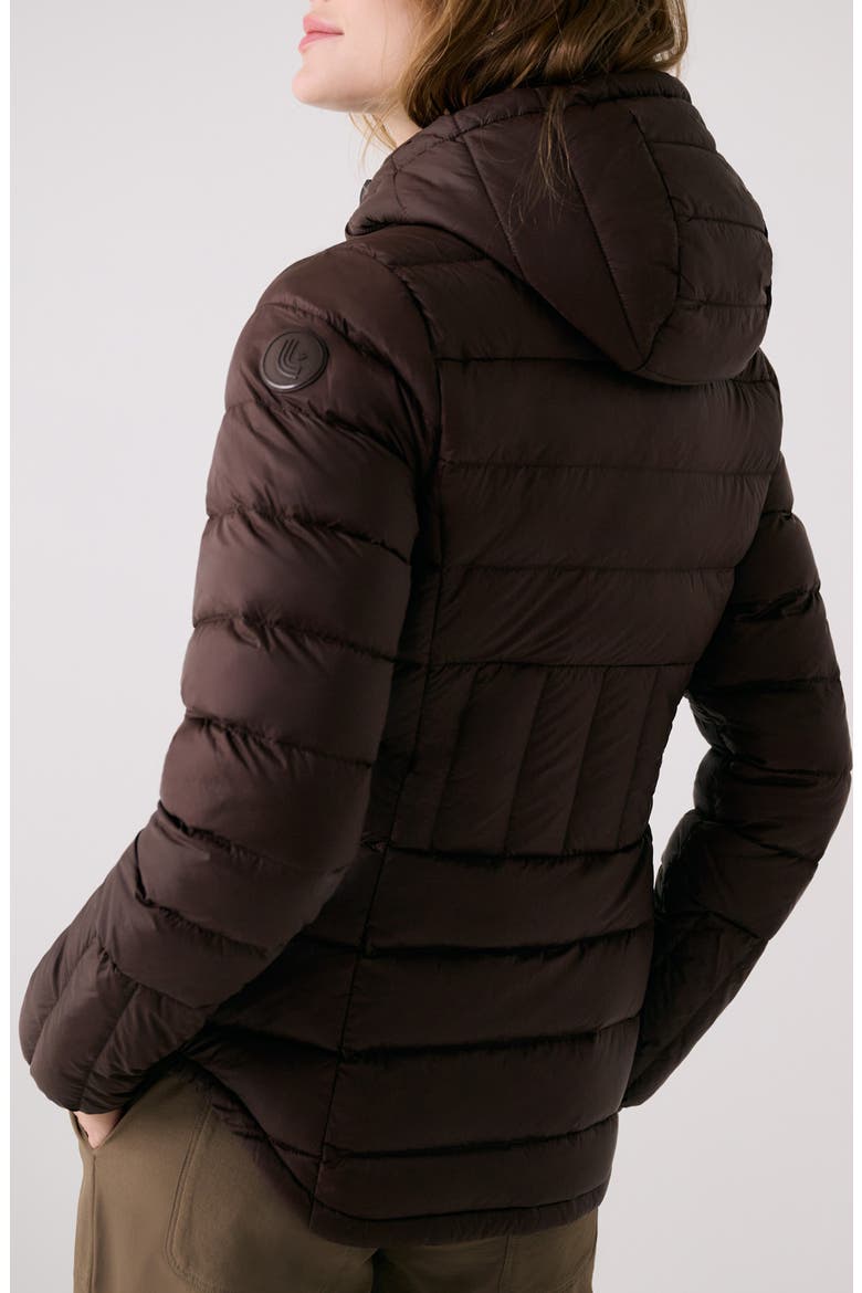 Emeline Water Repellent 550 Fill Power Down Jacket, Alternate, color, JAVA