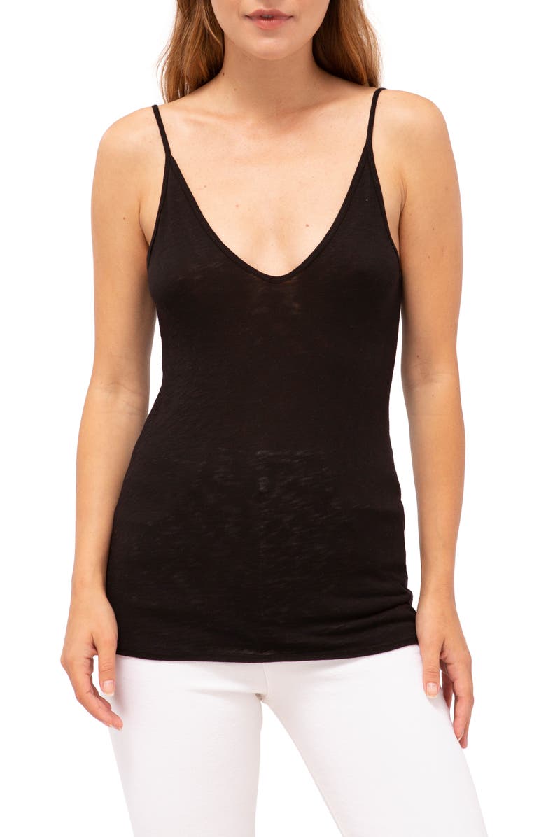 Stateside V-Neck Slub Camisole, Main, color, 